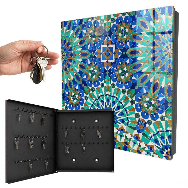 Boîte à clés decorative Mosaïque géométrique