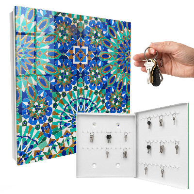Boîte à clés decorative Mosaïque géométrique
