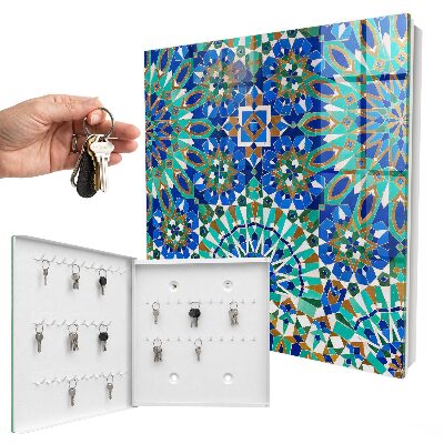 Boîte à clés decorative Mosaïque géométrique