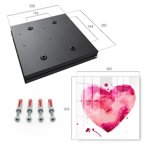Armoire à clés murale Cœur d'amour