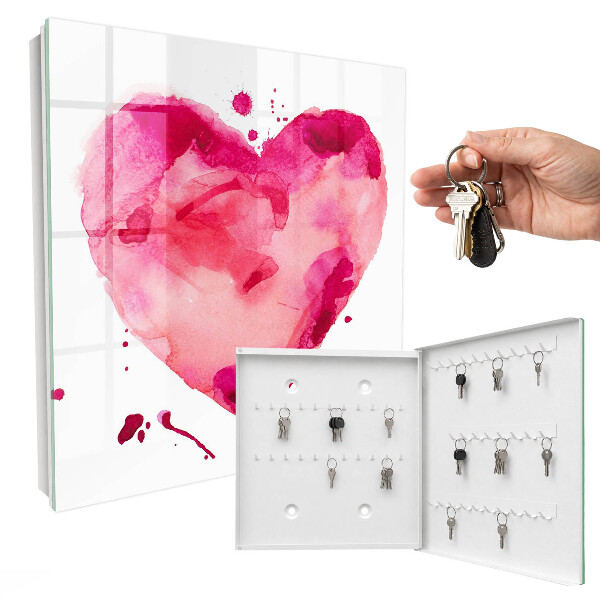 Armoire à clés murale Cœur d'amour
