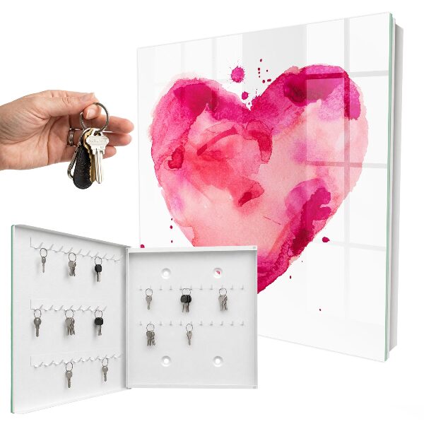 Armoire à clés murale Cœur d'amour