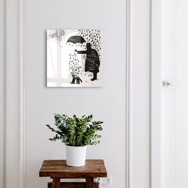 Boîte à clés decorative Silhouette noire