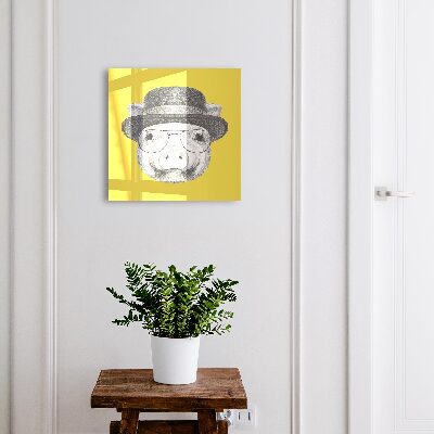 Boîte à clés decorative Petit cochon heureux