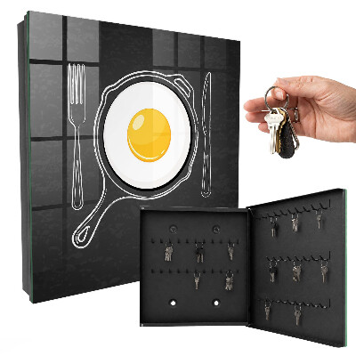 Boîte à clés decorative Œuf au plat