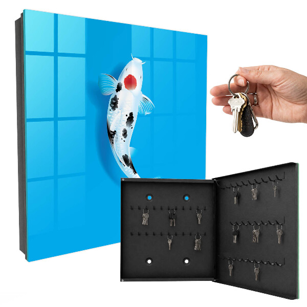 Armoire à clés murale Poissons koï