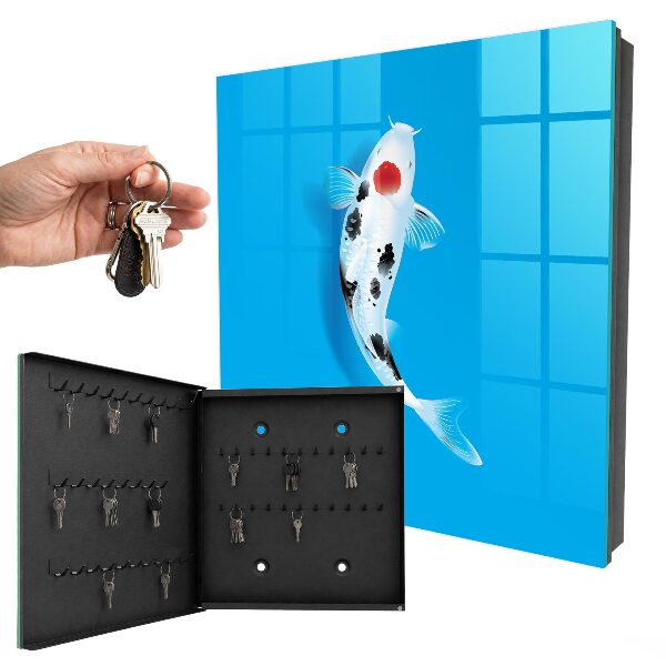 Armoire à clés murale Poissons koï