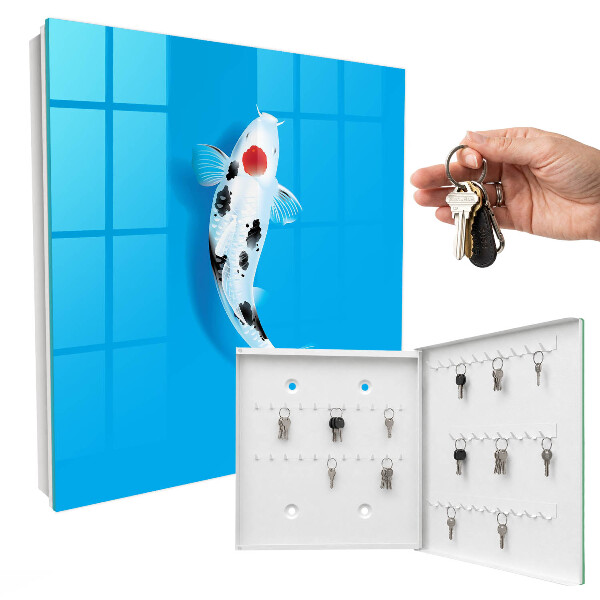Armoire à clés murale Poissons koï