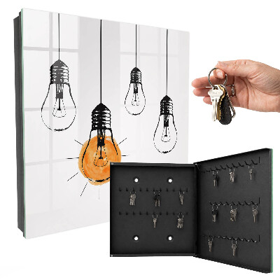 Boîte à clés decorative Ampoules