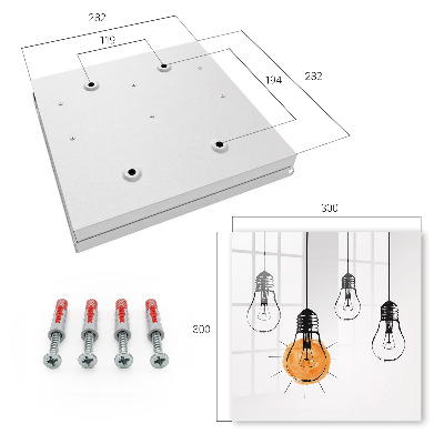 Boîte à clés decorative Ampoules