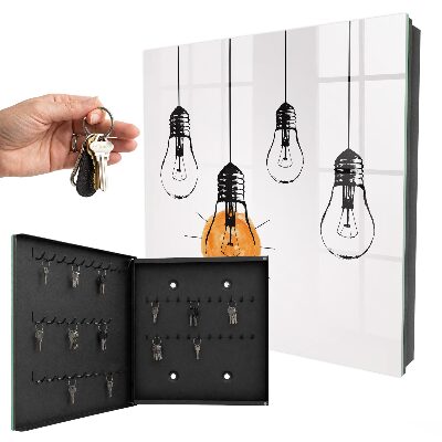 Boîte à clés decorative Ampoules