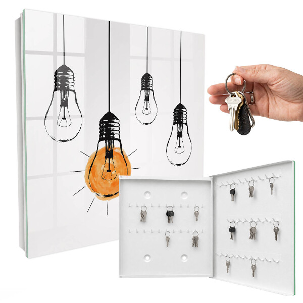 Boîte à clés decorative Ampoules