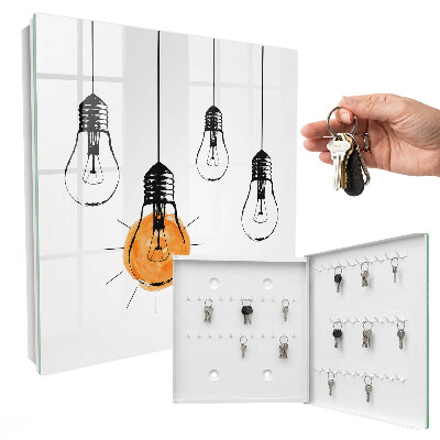 Boîte à clés decorative Ampoules