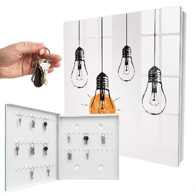 Boîte à clés decorative Ampoules