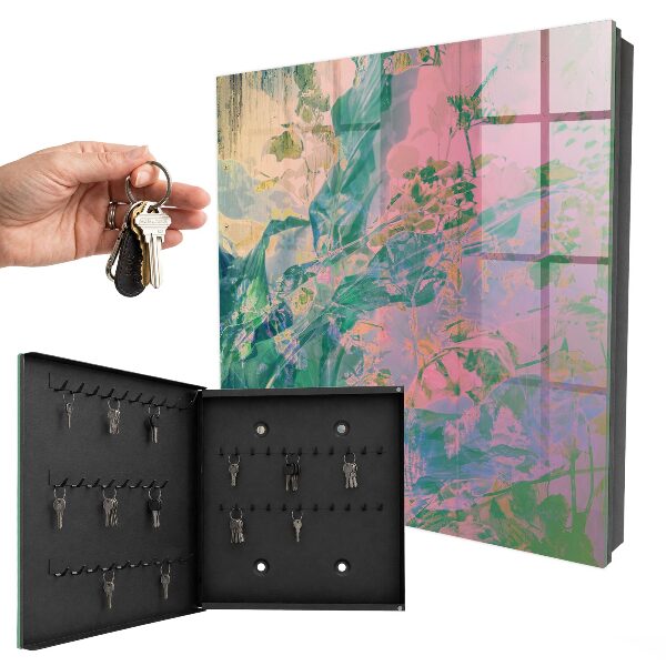 Armoire à clés murale Abstraction végétale