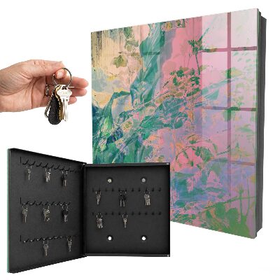 Armoire à clés murale Abstraction végétale