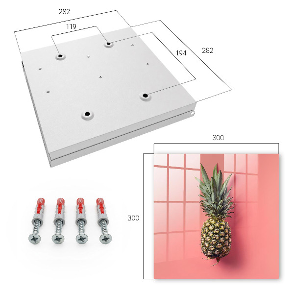 Boîte à clés decorative Ananas exotique