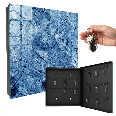 Armoire à clés murale Texture bleue