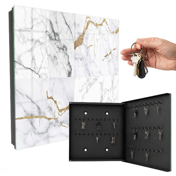 Armoire à clés murale Motif marbre