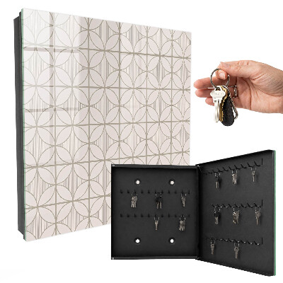 Armoire à clés murale Géométrie élégante
