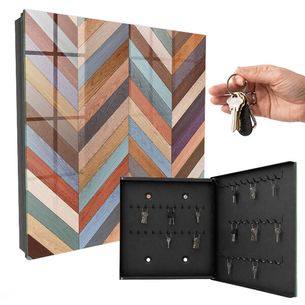 Armoire à clés murale Style à chevrons