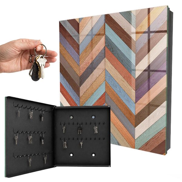 Armoire à clés murale Style à chevrons