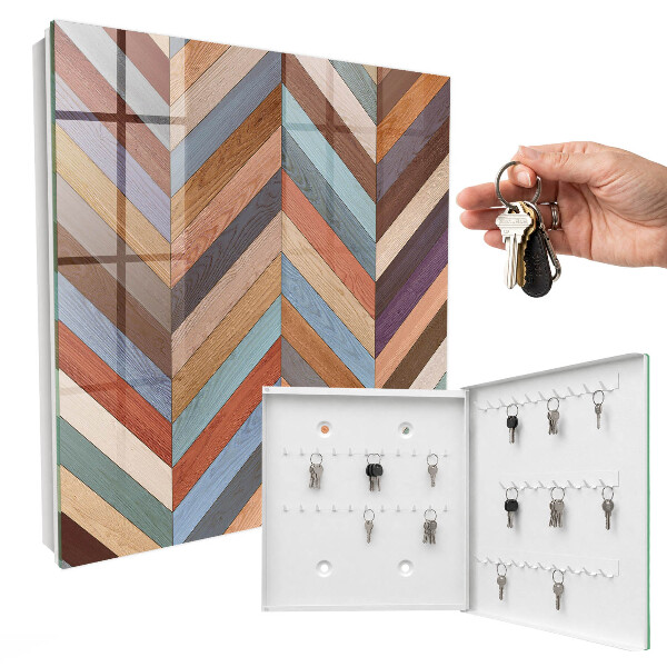 Armoire à clés murale Style à chevrons