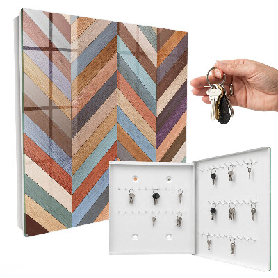Armoire à clés murale Style à chevrons