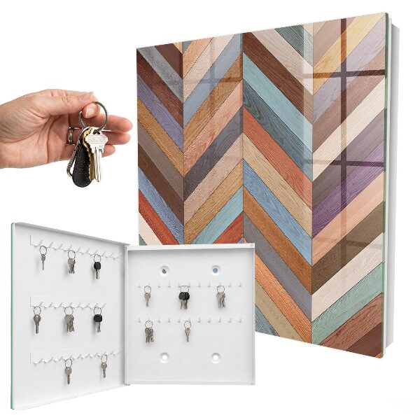 Armoire à clés murale Style à chevrons