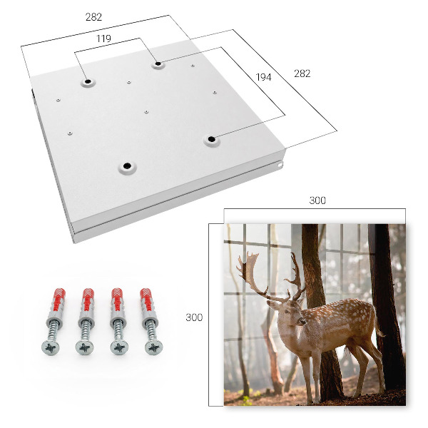 Armoire à clés murale Cerfs dans la forêt