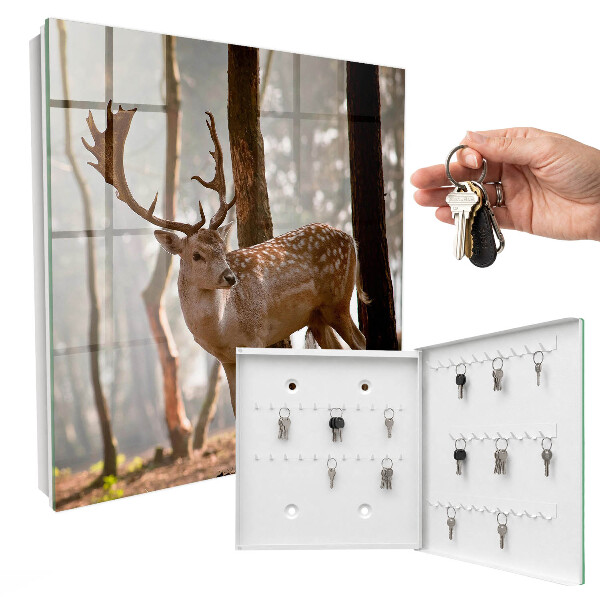 Armoire à clés murale Cerfs dans la forêt