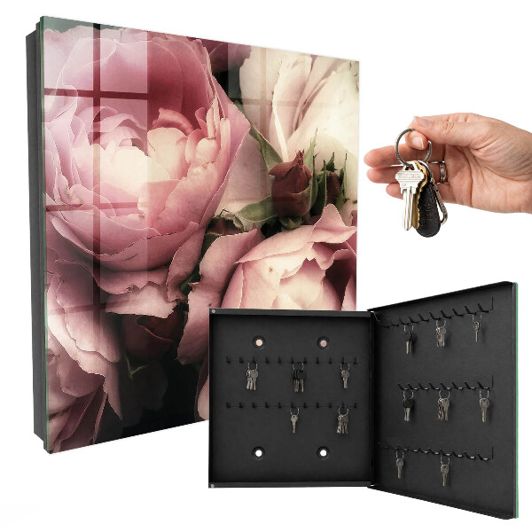 Armoire à clés murale Beauté rose