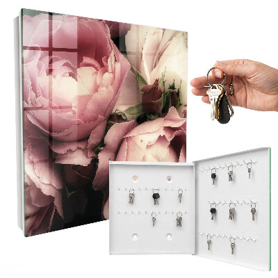 Armoire à clés murale Beauté rose