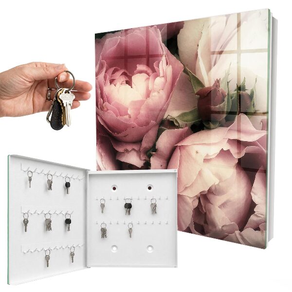 Armoire à clés murale Beauté rose