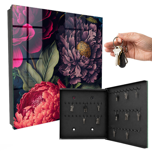 Boîte à clés decorative Fleurs de luxe