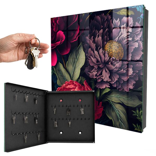Boîte à clés decorative Fleurs de luxe