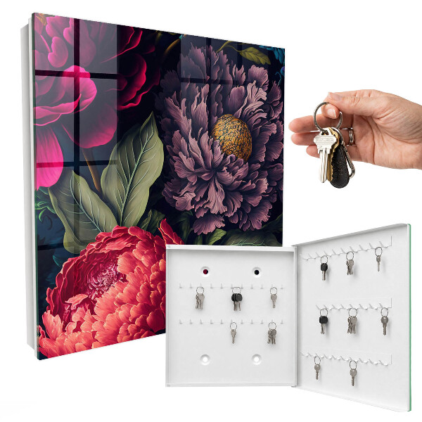 Boîte à clés decorative Fleurs de luxe