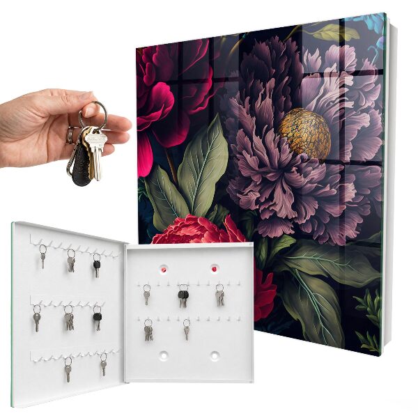 Boîte à clés decorative Fleurs de luxe