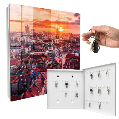 Armoire à clés murale Coucher de soleil