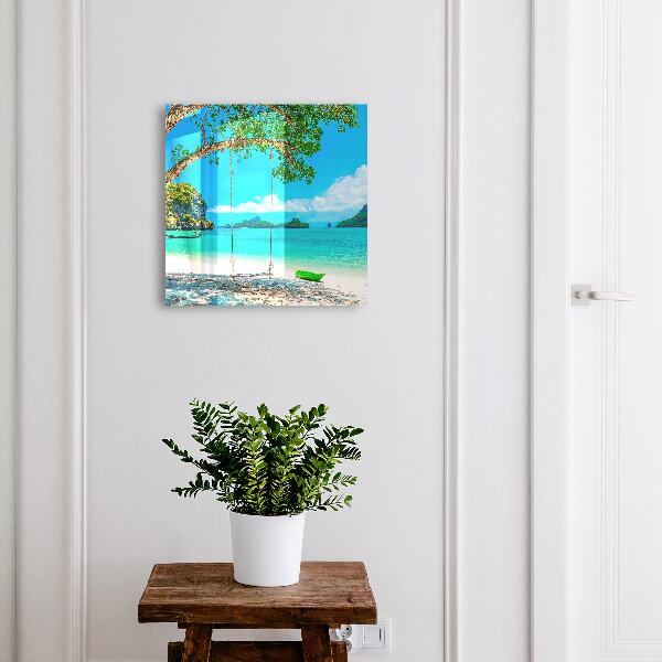 Boîte à clés decorative Paradis tropical