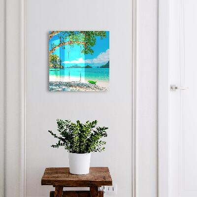 Boîte à clés decorative Paradis tropical