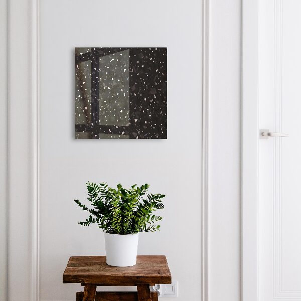 Boîte à clés decorative Terrazzo noir