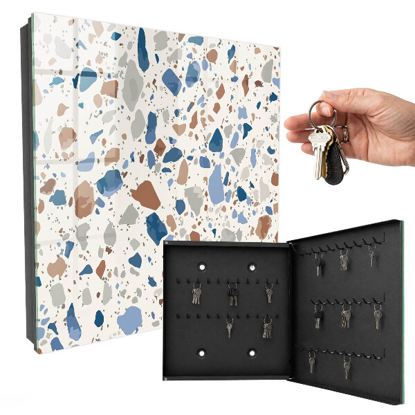 Armoire à clés murale Mosaïque de pierre