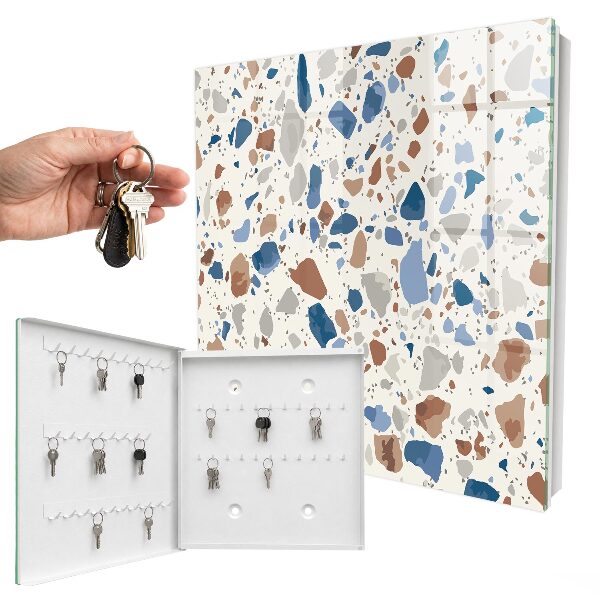 Armoire à clés murale Mosaïque de pierre