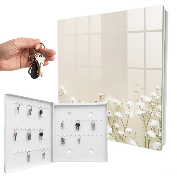 Armoire à clés murale La délicatesse des fleurs