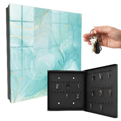 Armoire à clés murale Élégance turquoise