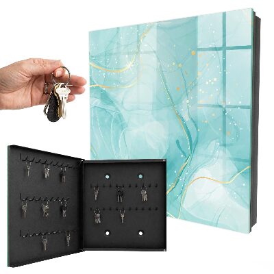 Armoire à clés murale Élégance turquoise