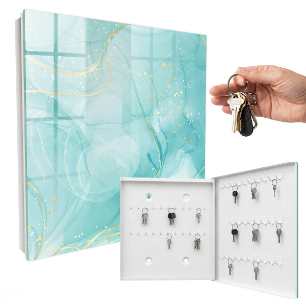 Armoire à clés murale Élégance turquoise