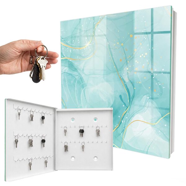 Armoire à clés murale Élégance turquoise