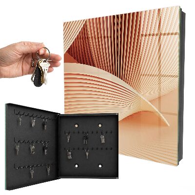 Boîte à clés decorative Ondes abstraites